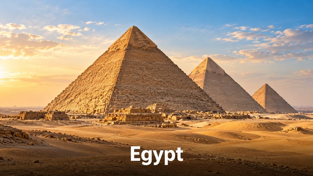  Pyramids of Giza in Egypt, a short and affordable flight from Dubai